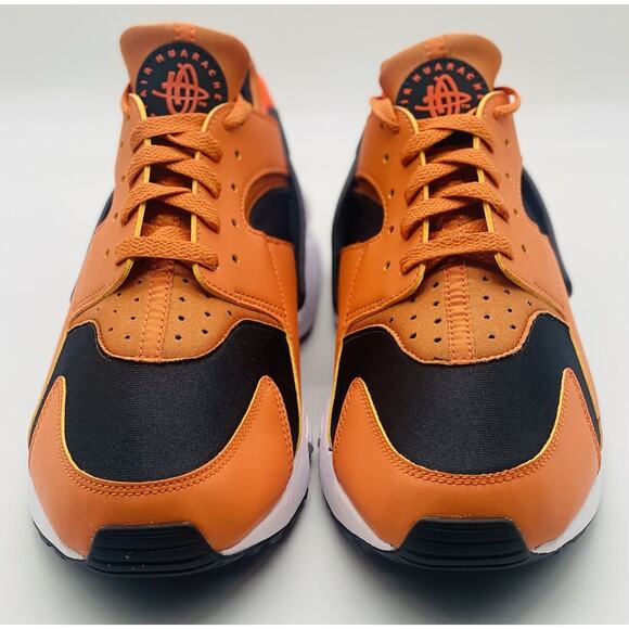 NEW Nike Air Huarache Halloween Pumpkin Curry Orange DO6694-800 Men’s Size 11.5 - Picture 2 of 7